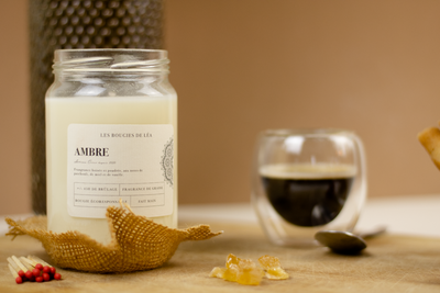 Bougie parfumée ambre - grande