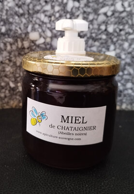 Miel de châtaignier 500g + pompe réutilisable