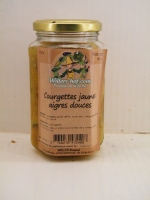 Courgettes jaunes aigres douces