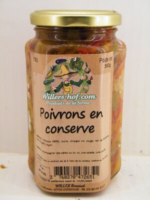 Poivrons en conserve