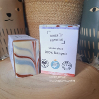 Savon doux surgras 8%, 100% français