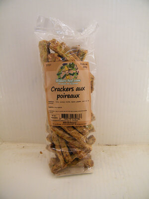 Crackers aux poireaux