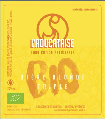 Promo lot bières blondes triple bio 7,2°