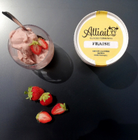 Crème glacée fraise