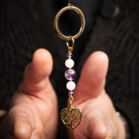 Porte clés litho 7 'amour éveil et sagesse'