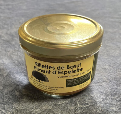 Rillettes de bœuf au piment d'espelette