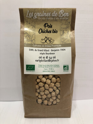 Pois chiches bio promo dluo12/2022