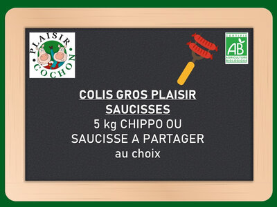 Colis barbecue bio gros plaisir saucisses