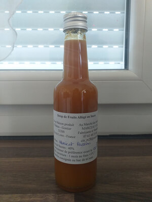 Sirop d'abricot passion allégé en sucre