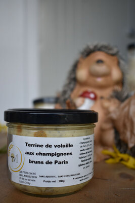 Mousse de volaille aux champignons bruns