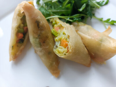 Samoussa légumes au curry