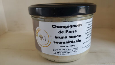 Champignons de paris bruns sauce soumaintrain