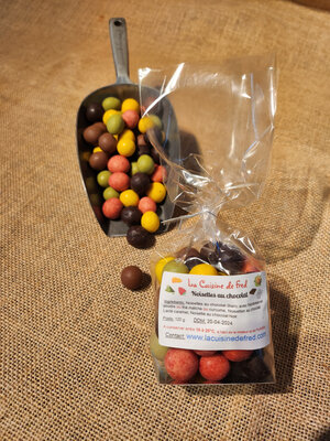 Mix de noisettes aux chocolats