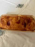 Brioche confiture fraises et canneberges
