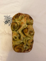 Brioche salée pesto vert