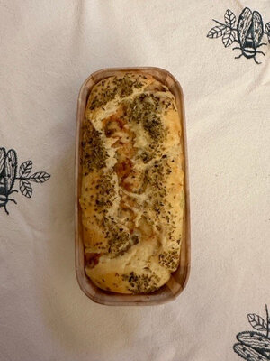 Brioche salée chèvre miel et origan