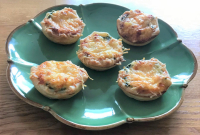 Tartelettes aux épinards et au bacon