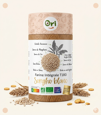 Sorgho blanc farine intégrale (bio & sg)-2kg