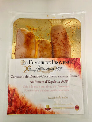 Dorade fumée élaborée aux piment espelette
