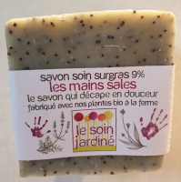 Savon les mains sales