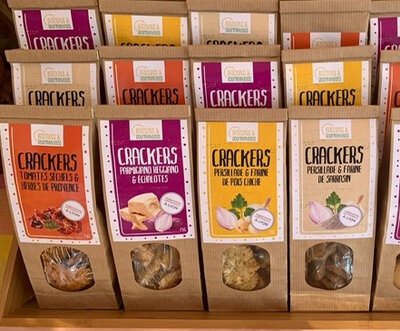 Crackers persillade & farine de pois chiche