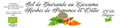 Sel de guérande aux curcuma, h de p, ortie