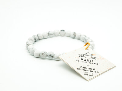 Bracelet calme et lâcher prise howlite