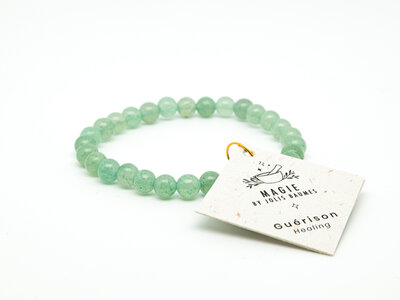 Bracelet guérison aventurine verte