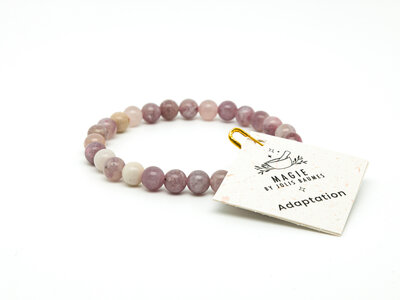 Bracelet adaptation tourmaline rose