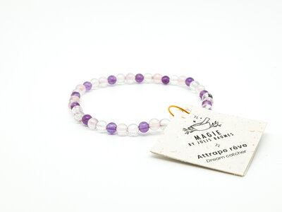 Bracelet attrape rêve 3 pierres