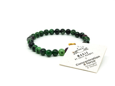 Bracelet concentration rubis zoïste