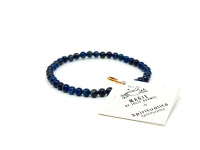 Bracelet spiritualité lapis lazuli