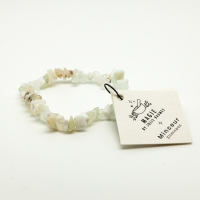 Bracelet minceur opale blanche