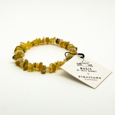 Bracelet plénitude opale jaune