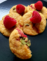 Cookies fondant pistache framboises