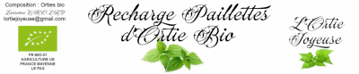 Orties en paillettes-recharge pour pot