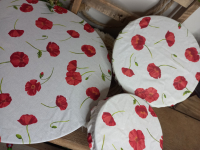 Charlottes à plat coquelicots