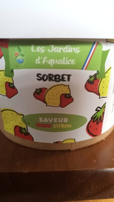 Sorbet fraise/citron par 5