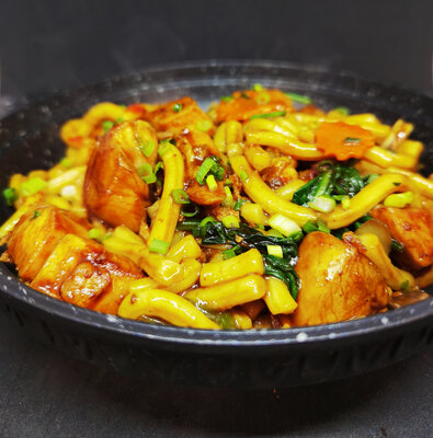 Nouilles udon œuf frit
