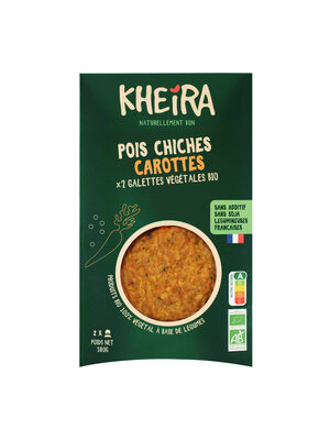 Galettes pois chiches carottes
