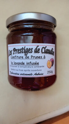 Confiture  de prunes à  la lavande infusée.