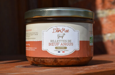 Rillettes de boeuf angus bio nature