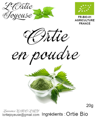 Poudre d'ortie trés fine