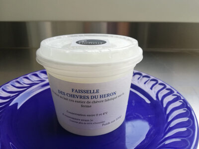 Faisselle au lait cru entier de chèvre