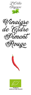 Vinaigre de cidre au piment rouge