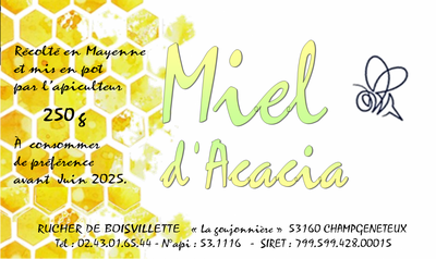 Miel acacia 250g