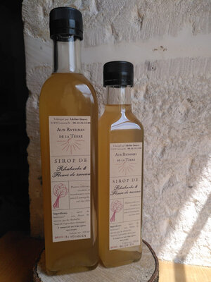 Sirop de rhubarbe et fleurs de sureau 500ml