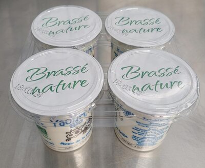 Yaourts nature au lait entier brassé par 4