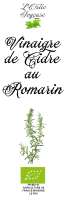 Vinaigre de cidre au romarin