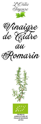 Vinaigre de cidre au romarin